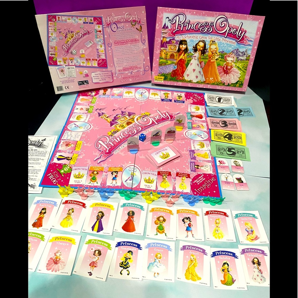 PRINCESS OPOLY BOARD GAME AN ENCHANTING GAME FOR LITTLE PRINCESSES COMPLETE